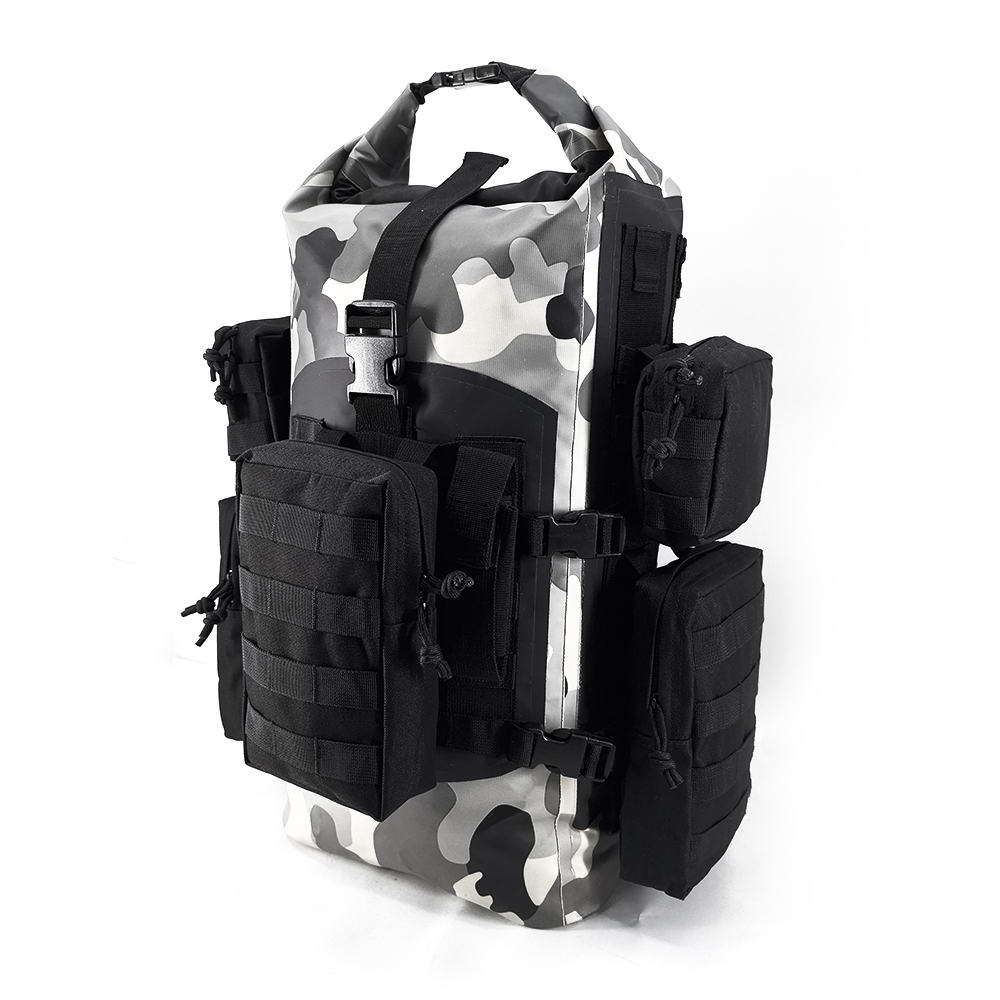 Wholesale PVC Fully Waterproof Tactical Backpack With Molle System