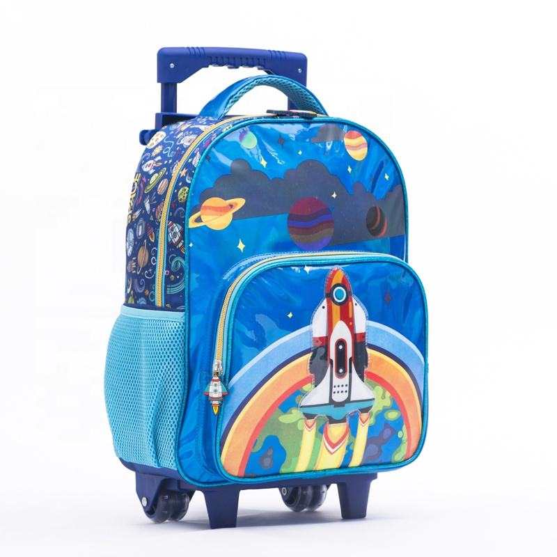 Wholesale Cartoon Cute Rocket Backpack Set