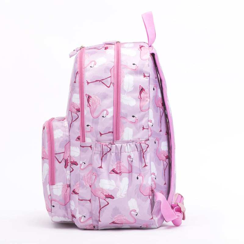 Pink Crane School Bag