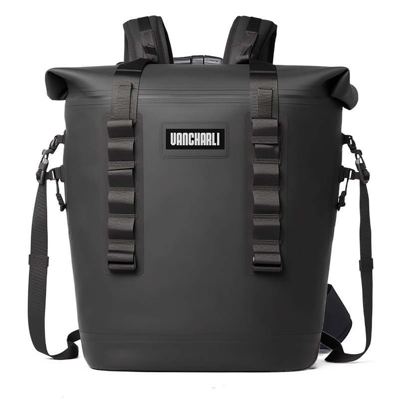 Floating Waterproof Black Cooler Backpack