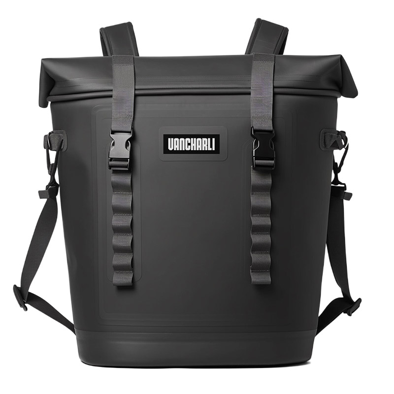Floating Waterproof Black Cooler Backpack