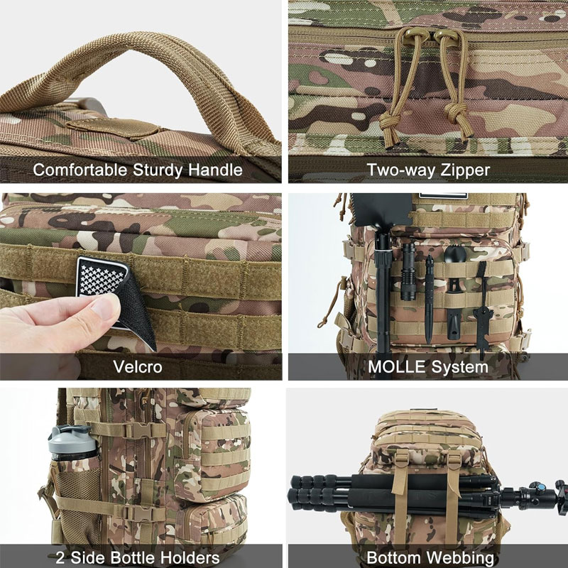 Wholesale Custom Tactical Backpack | 50L Ballistic Nylon MOLLE System