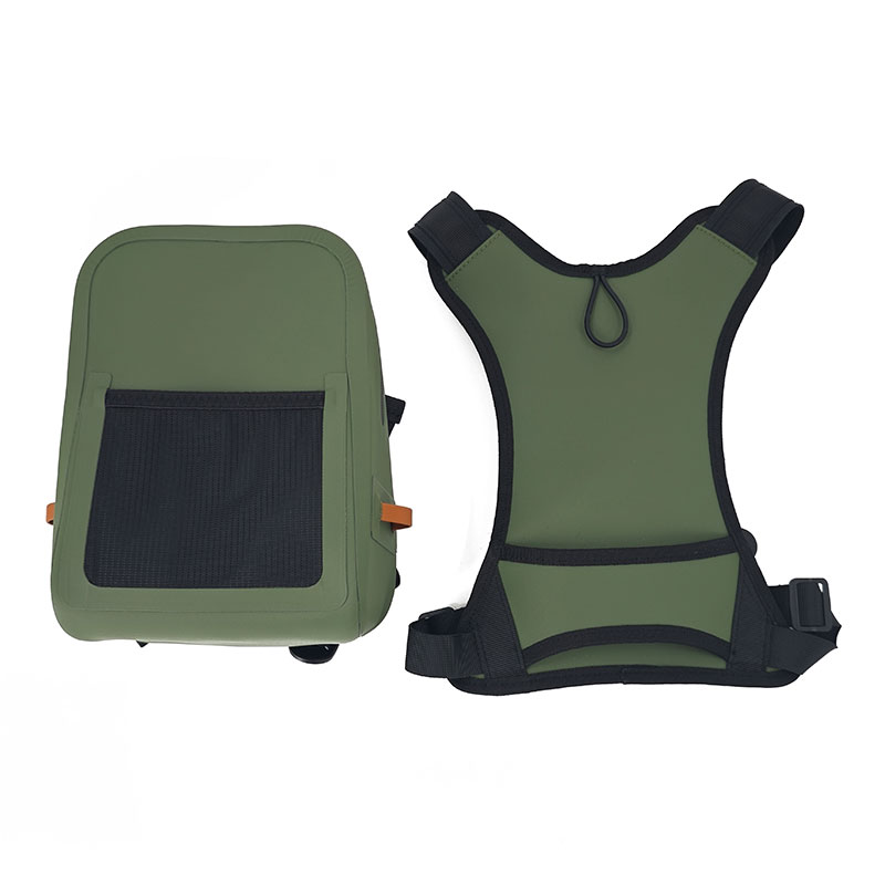 anchalri Military Green Waterproof Fishing Sling Bag (TPU/PVC)