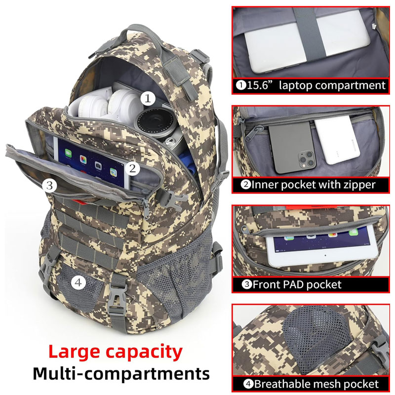 30L Modular Daypack Tactical Backpack