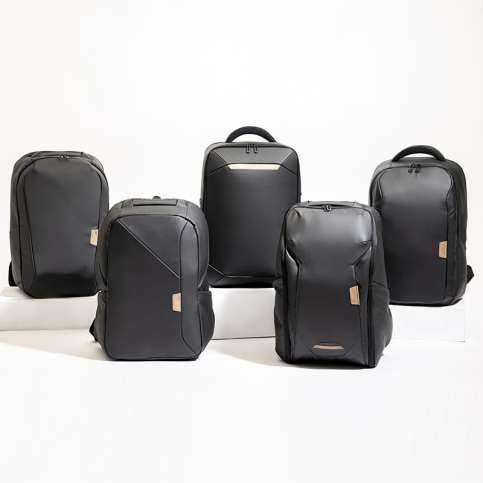 black leather patch backpack Kleinschmidts 2.0 Leather Patch Backpack