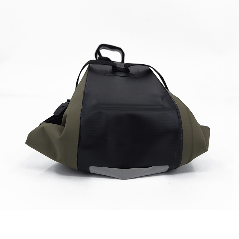 Green Fully Waterproof Bicycle Saddle Bag