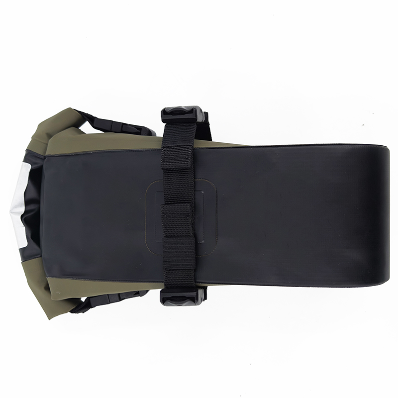 Green Fully Waterproof Bicycle Saddle Bag