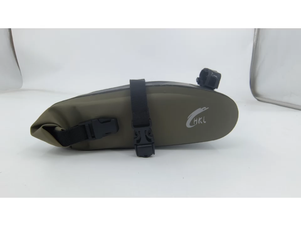 Bike Bag Supplier Wholesale Green Fully Waterproof Bicycle Saddle Bag