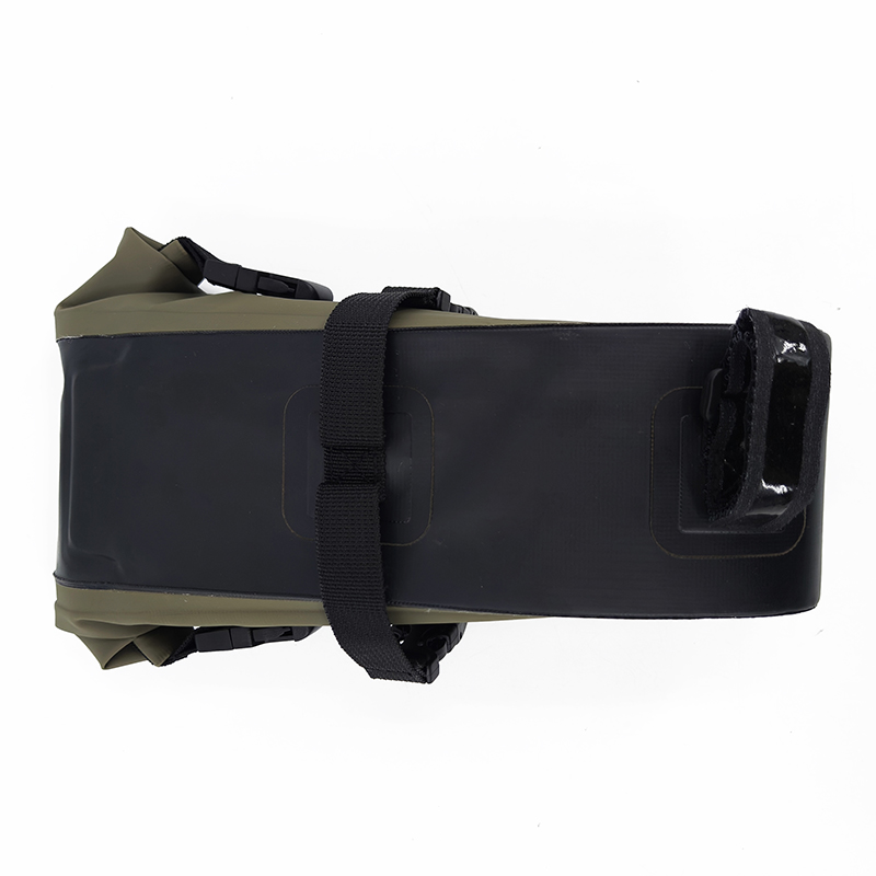 Green Fully Waterproof Bicycle Saddle Bag