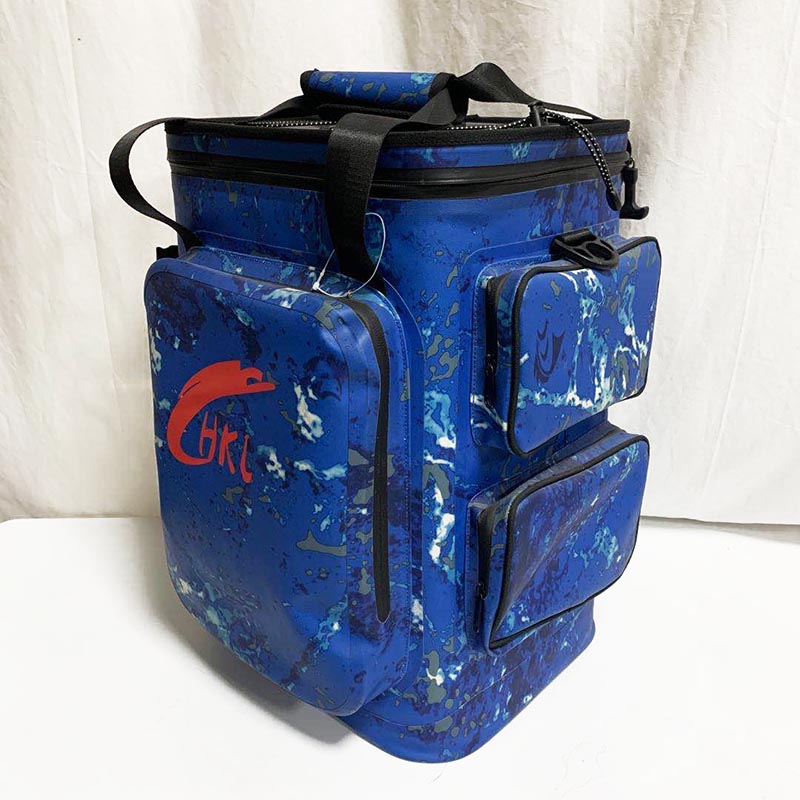 Bag Supplier Wholesale Fully Waterproof Blue TPU Cooler Bag For Hiking Camping