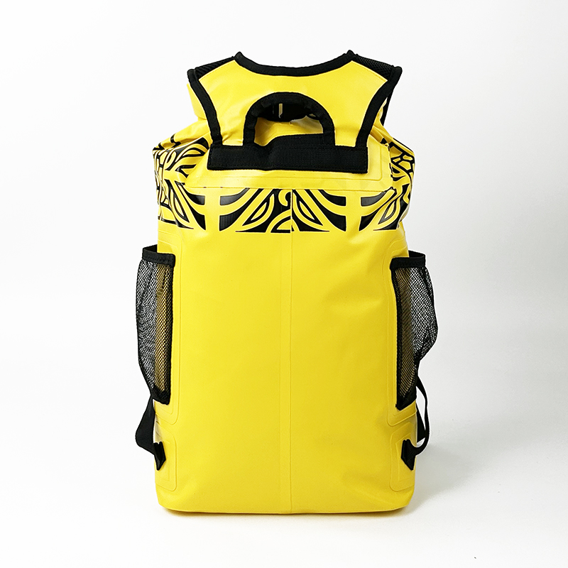 Yellow Roll Top Waterproof Backpack
