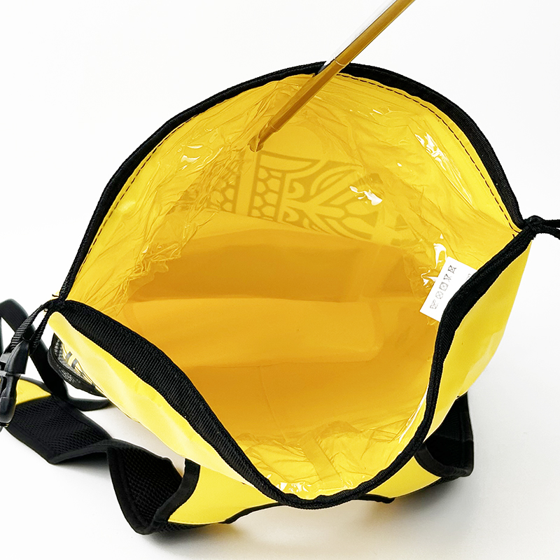Yellow Roll Top Waterproof Backpack