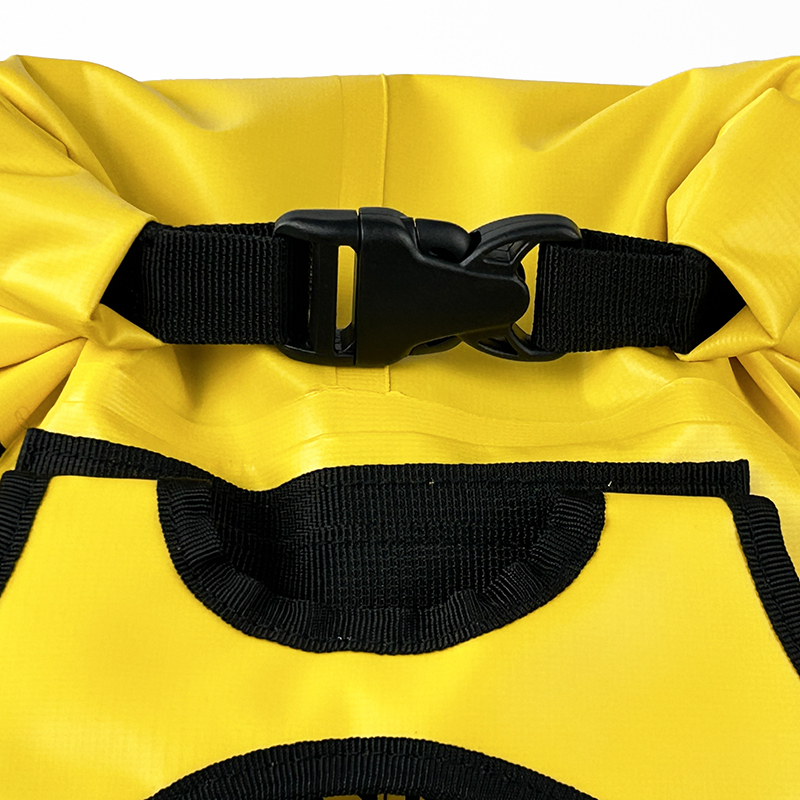 Yellow Roll Top Waterproof Backpack
