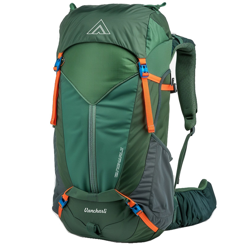 Vancharli Custom Green Hiking Backpack For Outdoor Sport