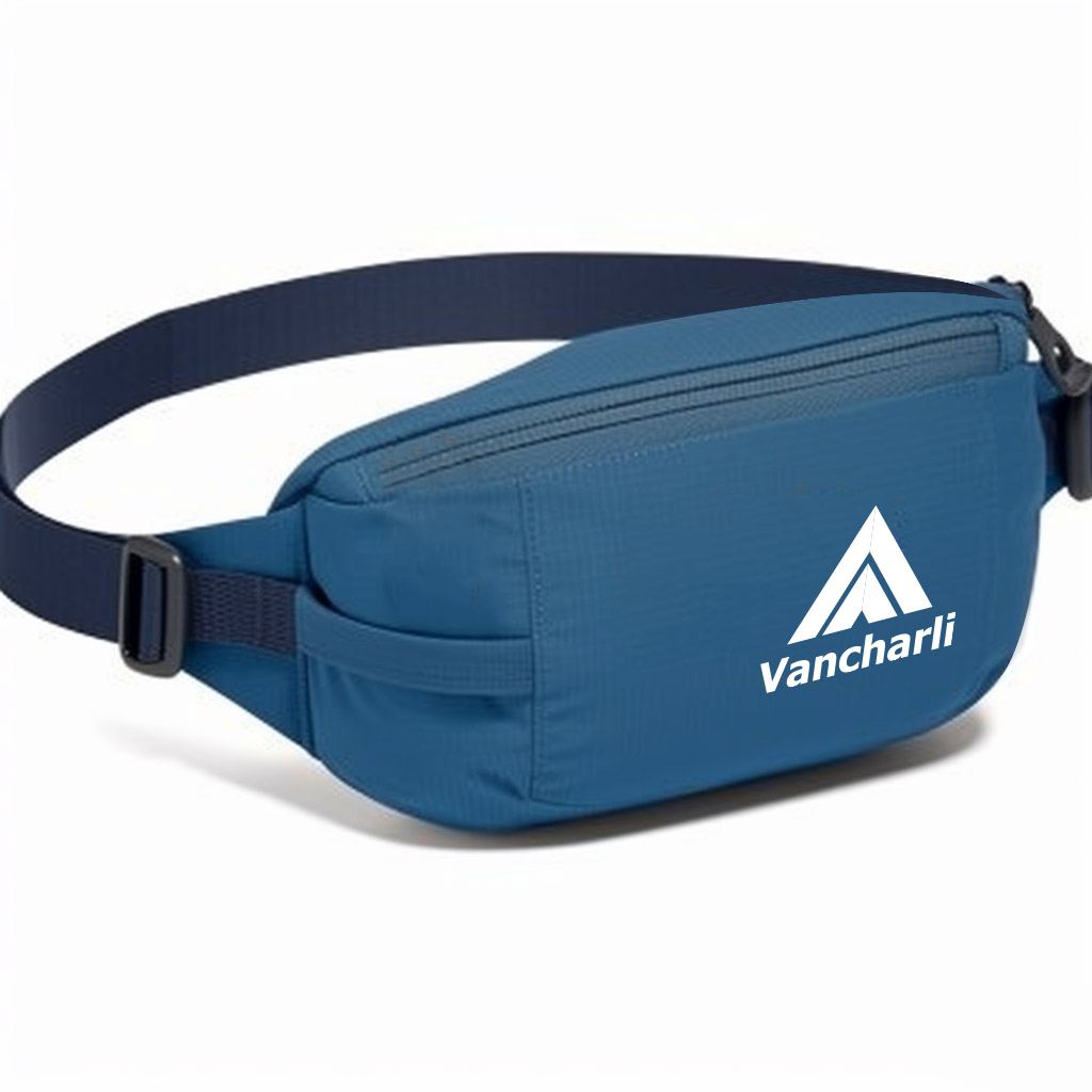 Wholesale Custom Logo Blue Waist Fanny Pack For Sport