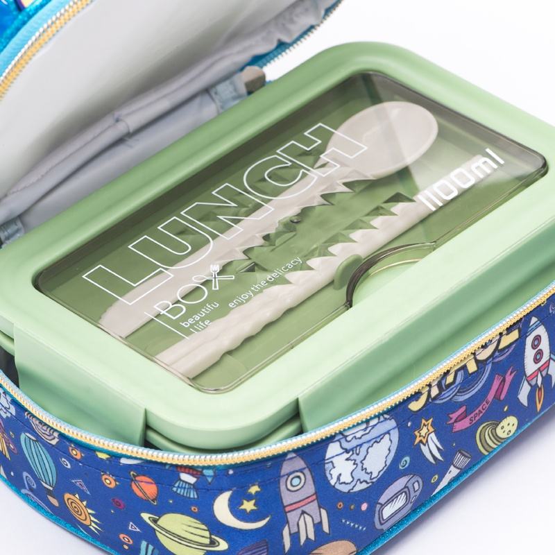 Cartoon Rocket Lunch Bag