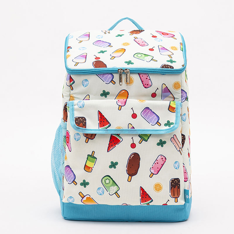 Large capacity ice pack thermal lunch waterproof insulated cooler
backpack