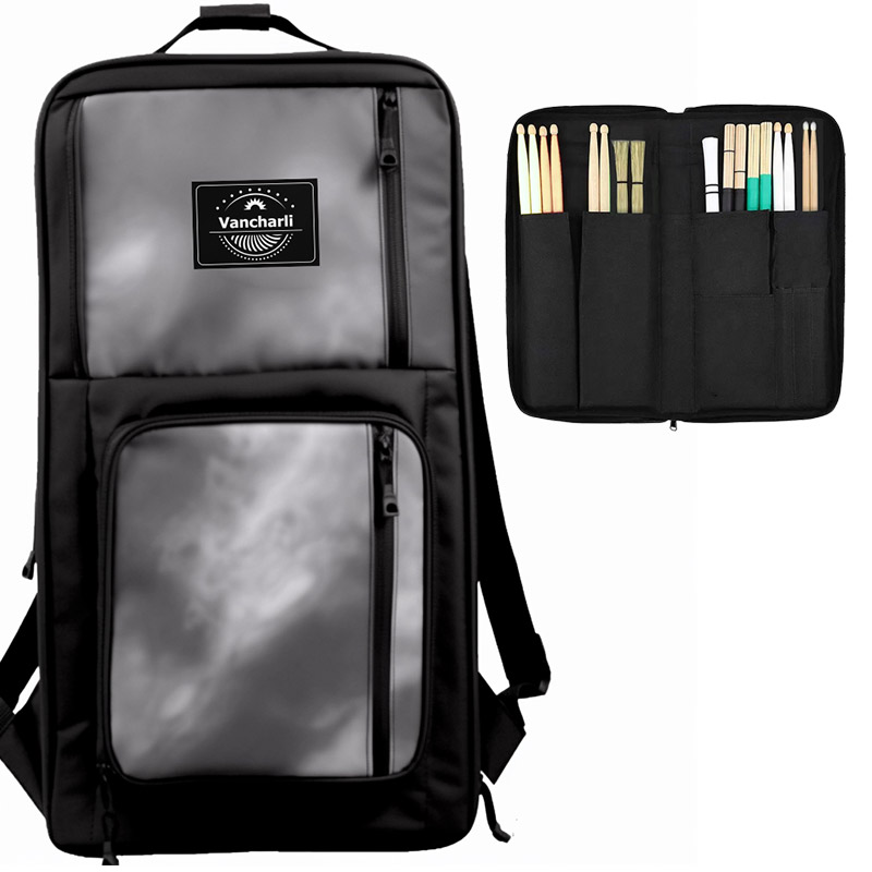 Custom Professional Drum Stick Bag with an External Pocket