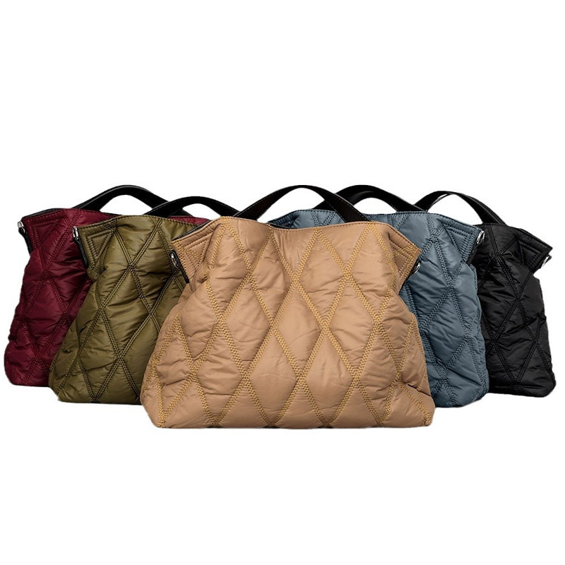 factory Custom Logo Spacious Quilted Tote Bags