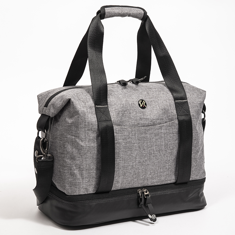 Large Capacity Custom Duffel Bag with Snowflake Fabric and 1680D Reverse Rubber Sole