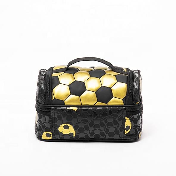Custom Soccer-Themed Insulated Lunch Bags with Side Pockets for Kids