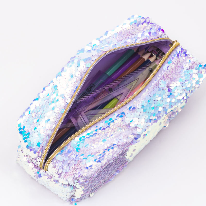 Sequin Pencil Bag For Gilr