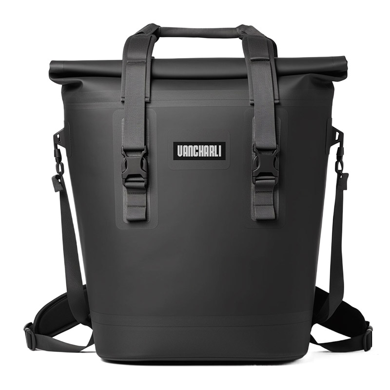 Floating Waterproof Black Cooler Backpack
