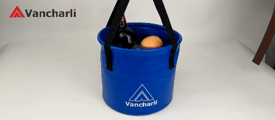 Wholesale Blue Waterproof PVC Collapsible Buckets