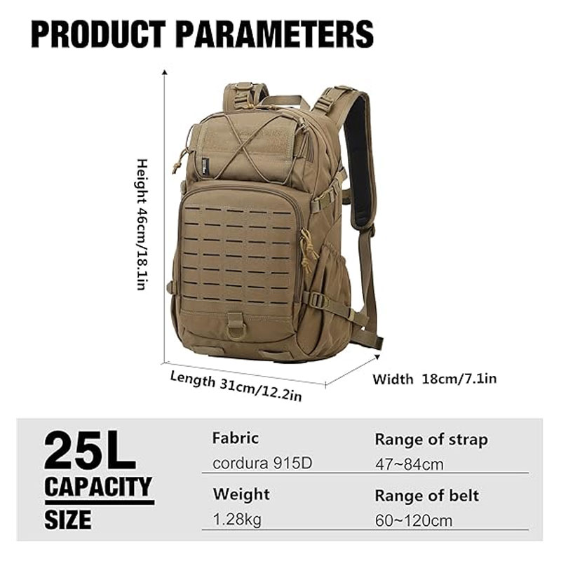 915D 25L MOLLE System Tactical Assault Mackpack