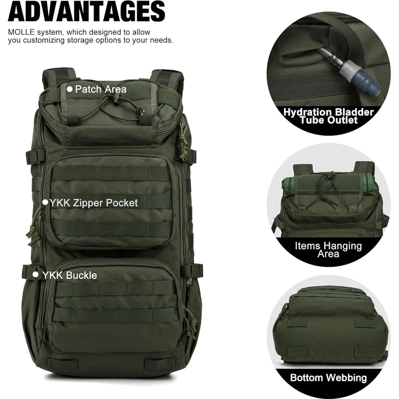 Wholesale Custom Tactical Backpack | 600D Polyester 25L MOLLE