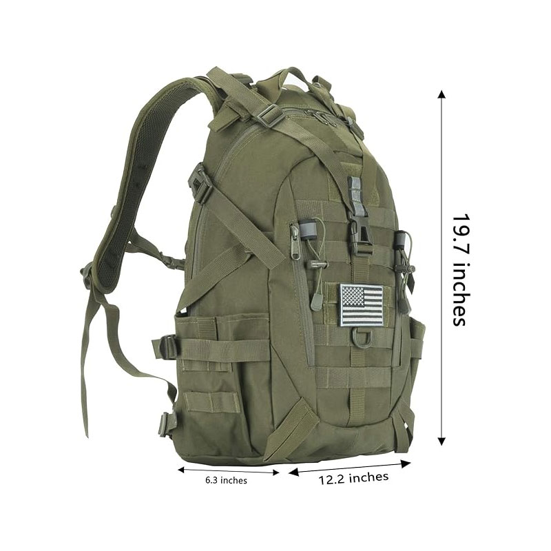 19.7'' Tactical EDC Backpack OEM | 900D Reflective Molle System