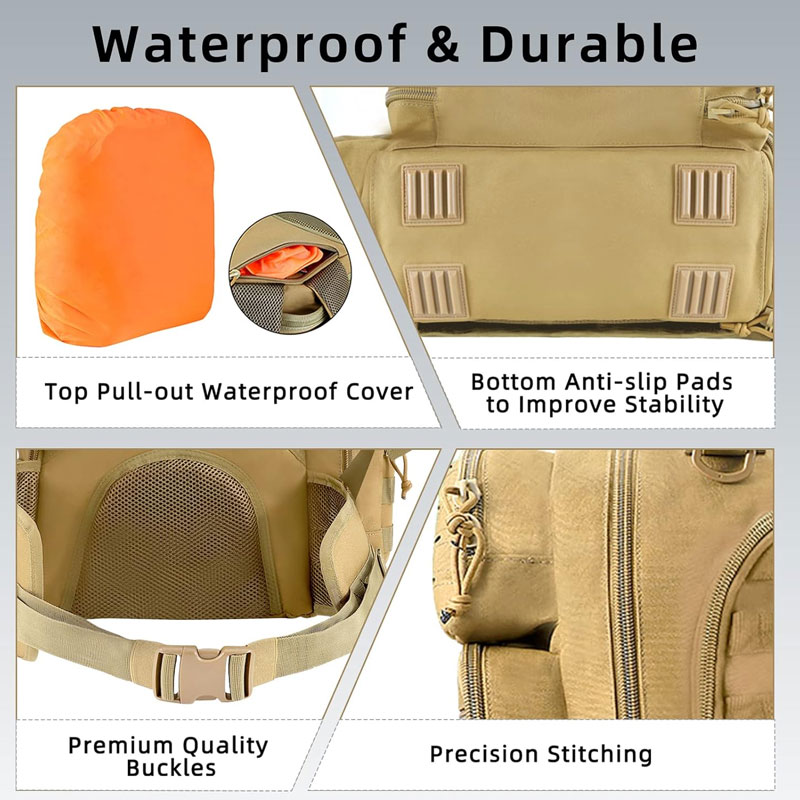 Tactical Range Backpack OEM | 1000D Teflon Armored Shooting Bag