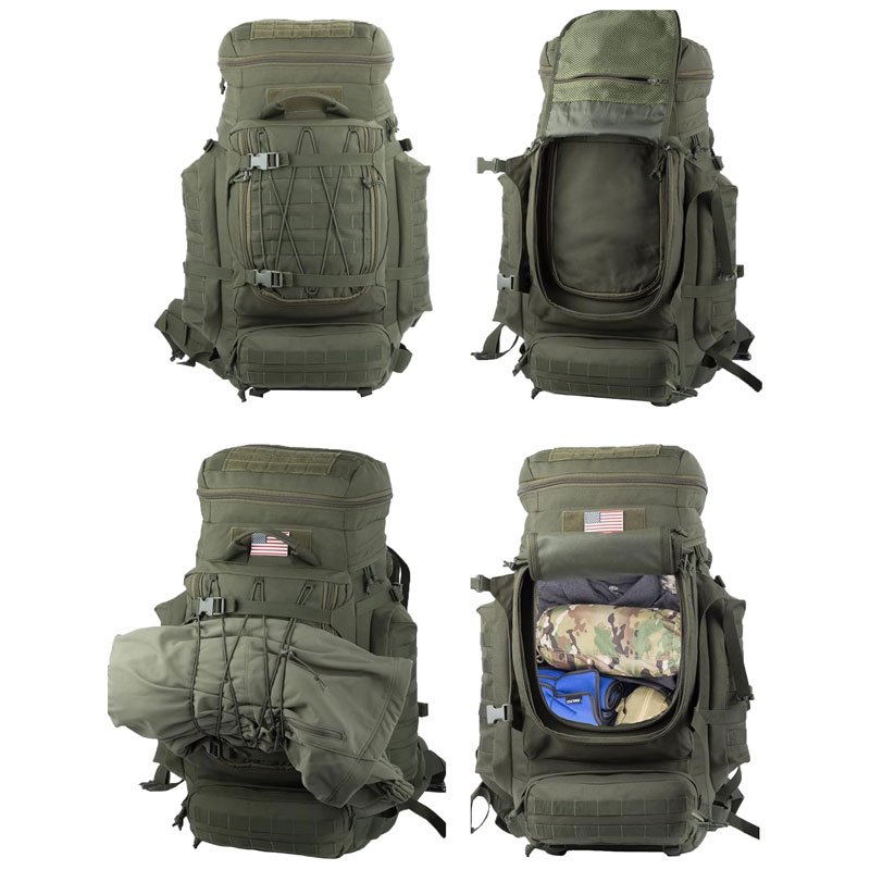 Wholesale Tactical Backpack OEM | 70L MOLLE Hiking Pack