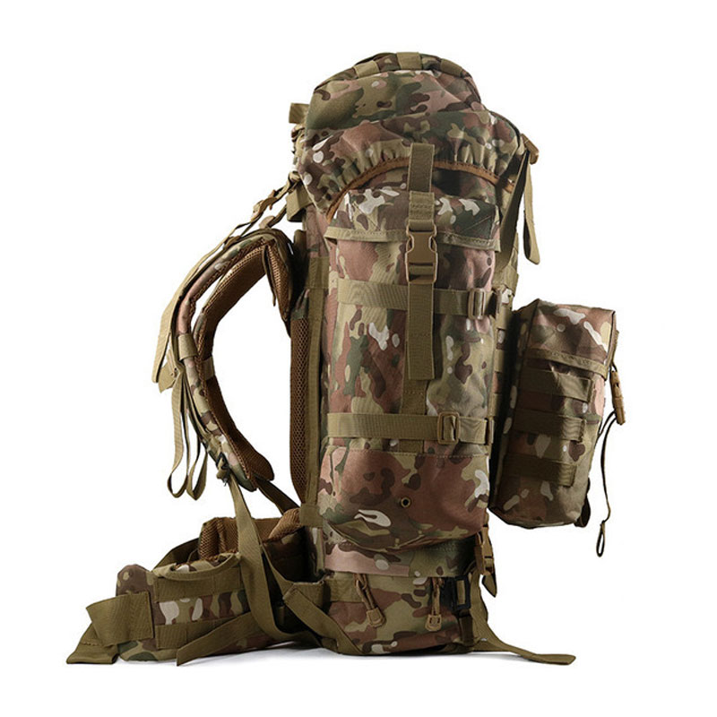 Wholesale Tactical Backpack OEM | 70L MOLLE Hiking Climbing Pack