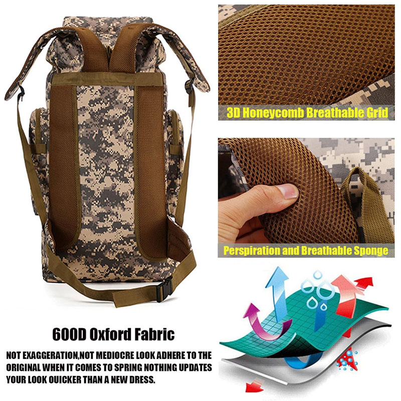 70L MOLLE Military Pack