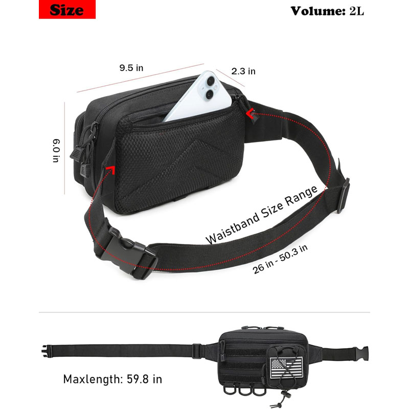 Tactical Men's Fanny Pack