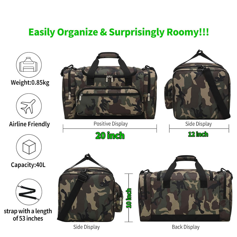 20 inch Camo Duffel Bag