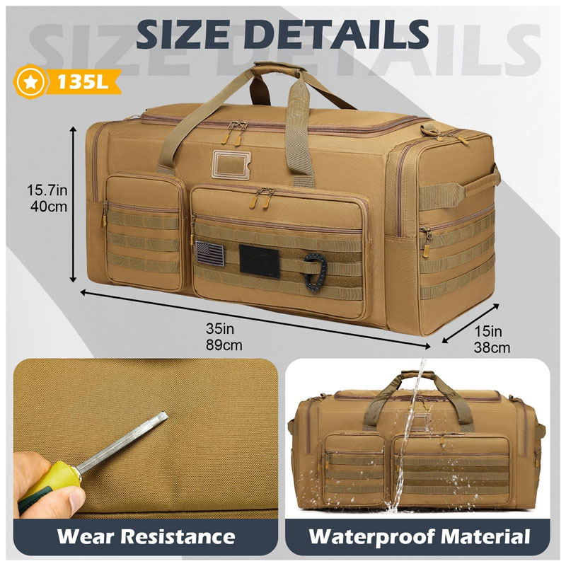 135L Large Military Tactical Duffle Bag
