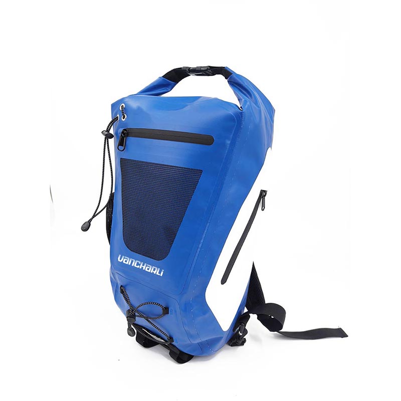 Wholesale Blue Waterproof Dry Backpack Bag