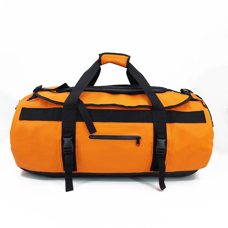 Custom Orange Waterproof Duffel Bags