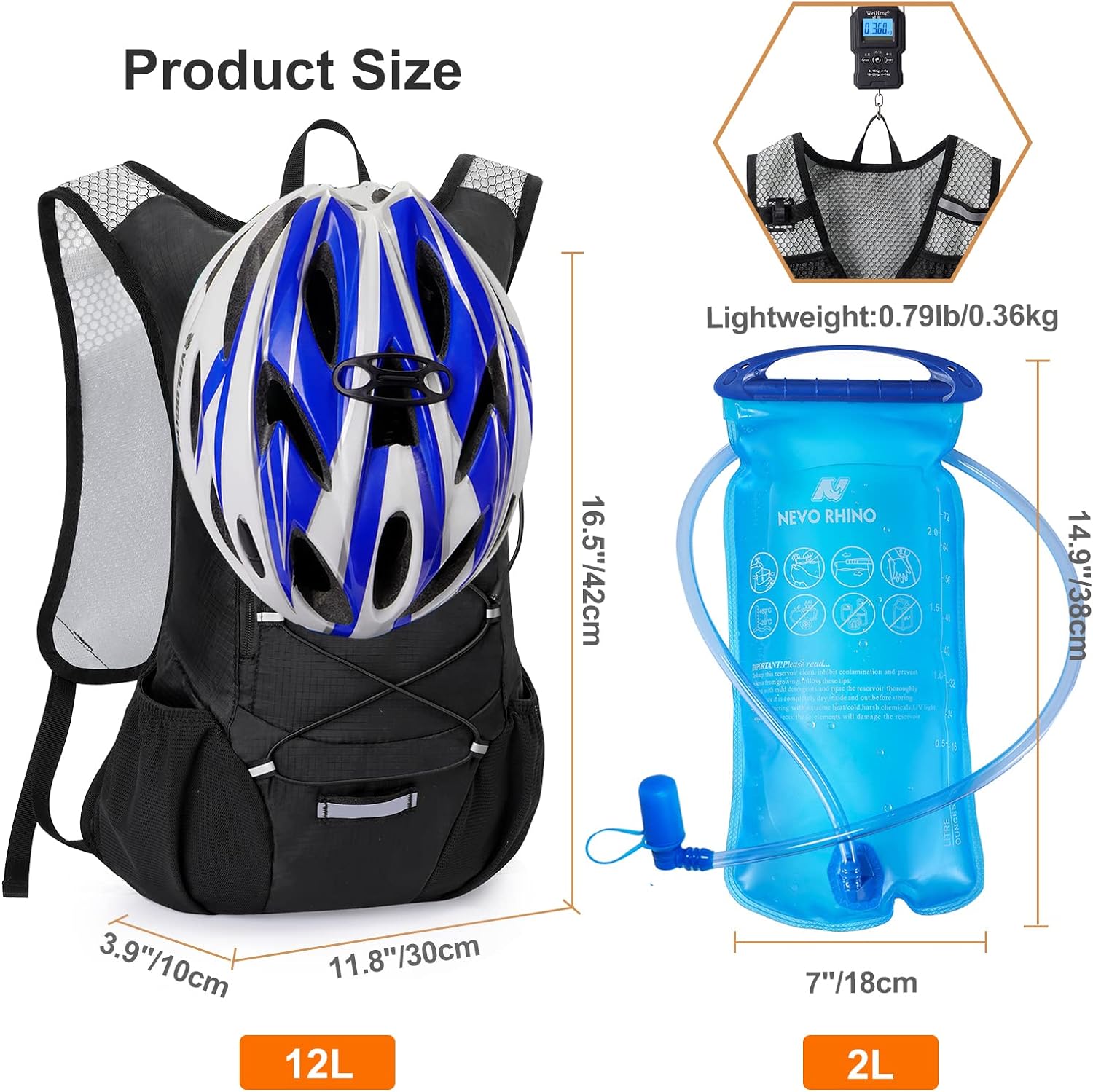 Wholesale 12L Hydration Backpack For Outdoor Sport