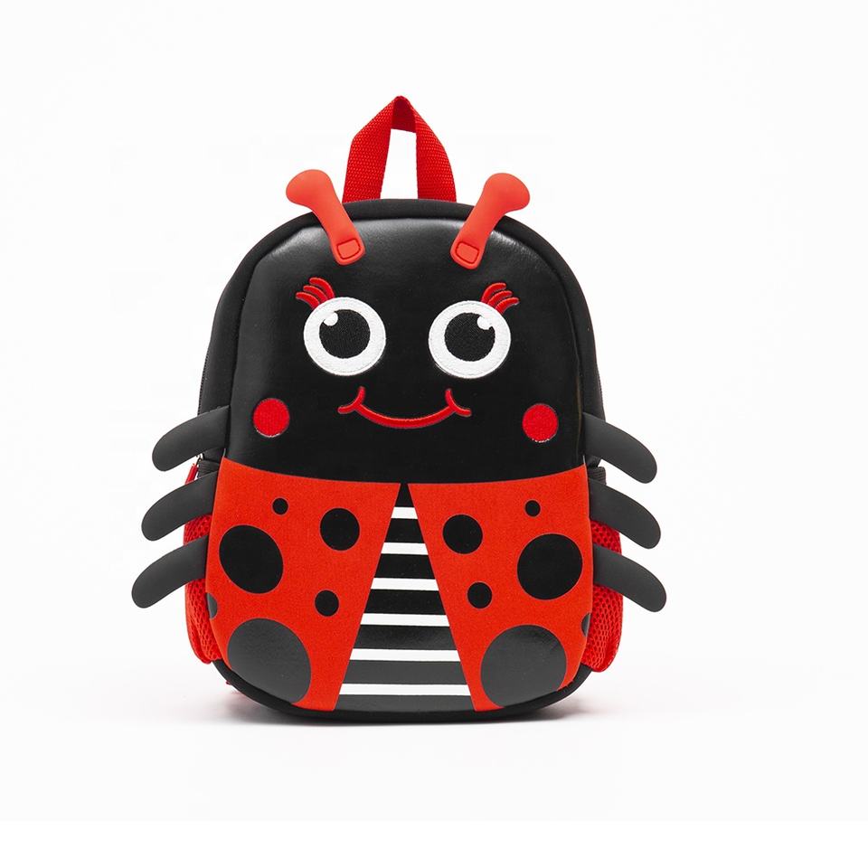 Wholesale Ladybug Animail Cartoon Kids School Bag For Boy And Gril