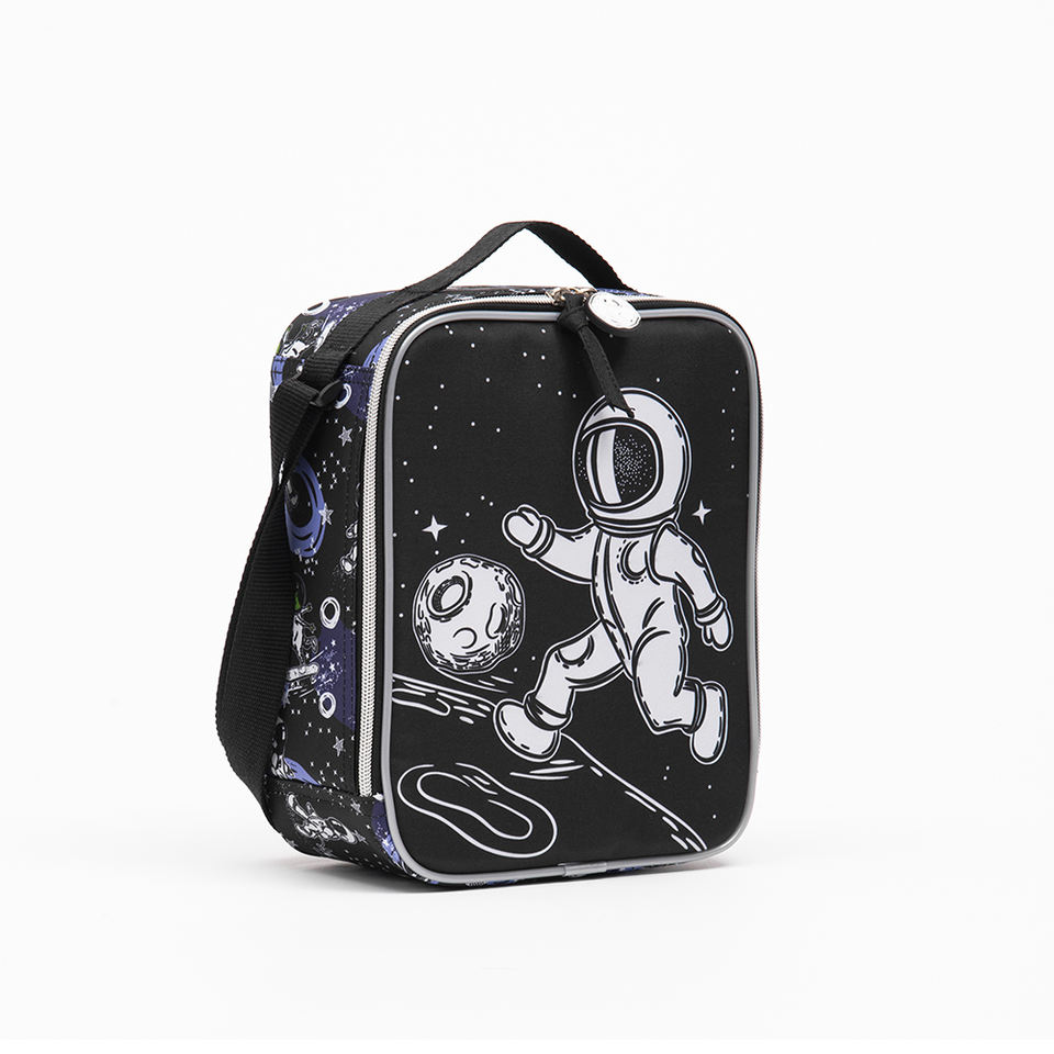 Custom Cartoon Astronaut Insulated Lunch Bags for Kids