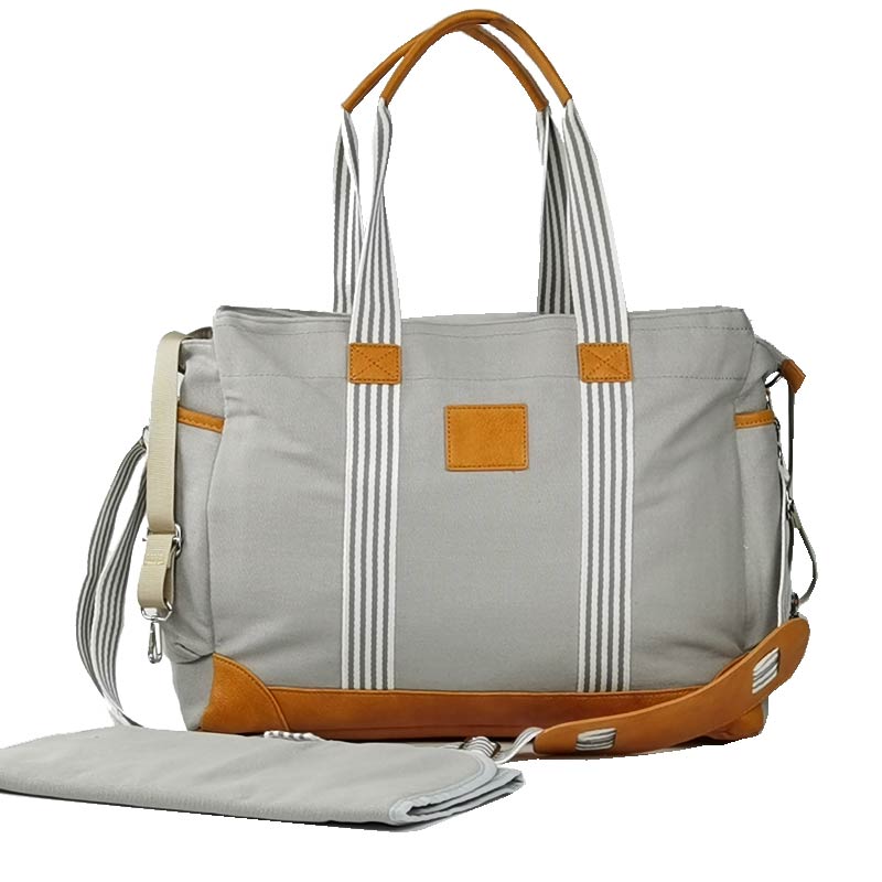 Wholesale Custom Logo Mother Tote Diaper Bag With Shoulder Strap