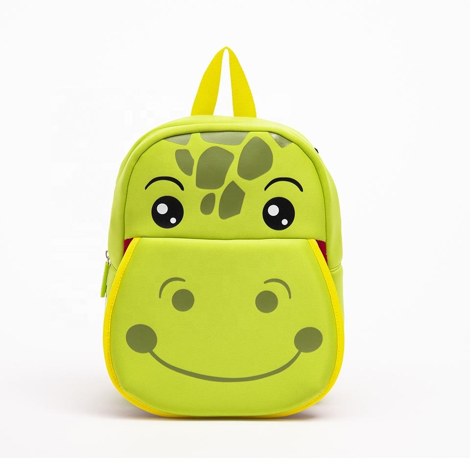 Wholesale 3D Cartoon Animal Neoprene Children Backpacks kindergarten Schoolbag