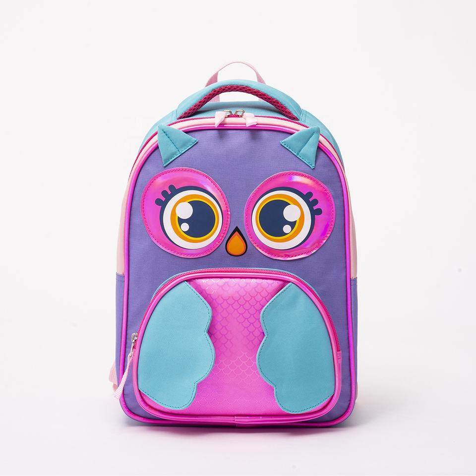 Wholesale Custom Logo Cute Owl Kids Backpacks