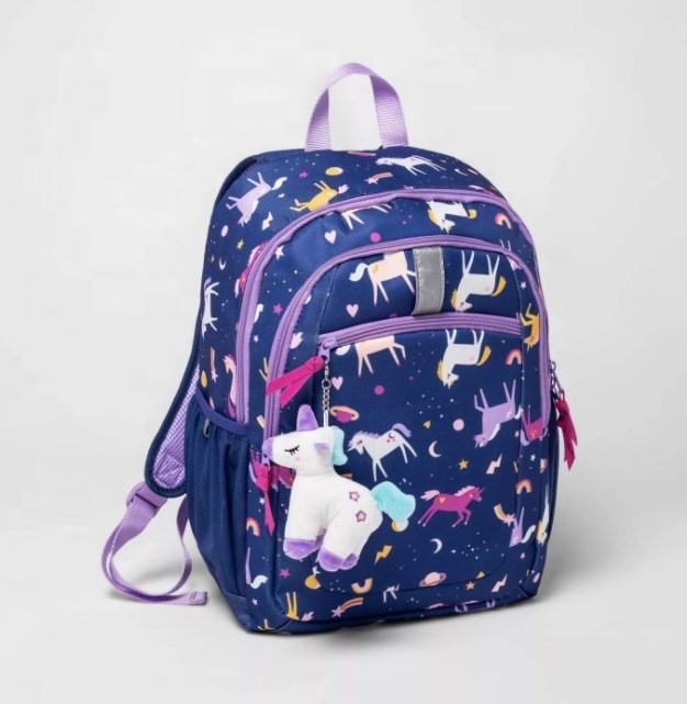 Custom Logo Cute Unicorn Kids Backpack