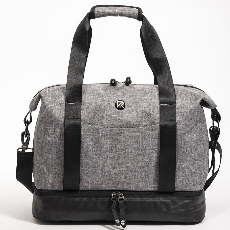 Large Capacity Custom Duffel Bag with Snowflake Fabric and 1680D Reverse Rubber Sole