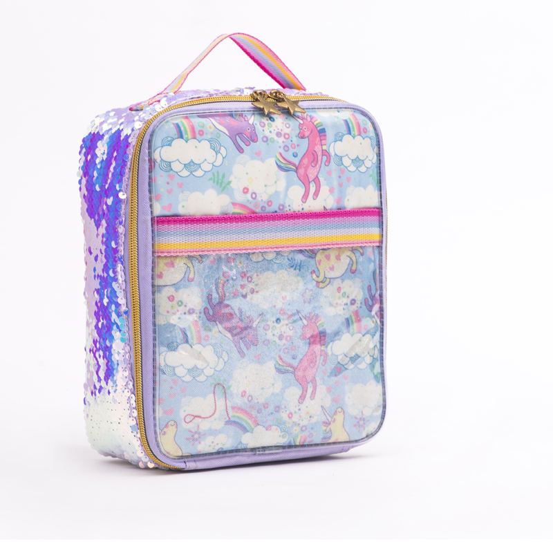Custom Pink Sequin Lunch Bags for Girls: Cute and Stylish